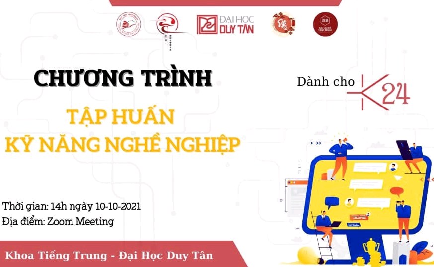 CHƯƠNG TRÌNH GIAO LƯU TẬP HUẤN KỸ NĂNG NGHỀ NGHIỆP dành cho SINH VIÊN KHÓA K24.