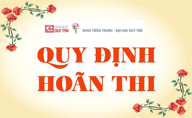 Quy định Hoãn thi