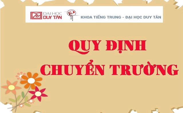 Quy định Chuyển trường