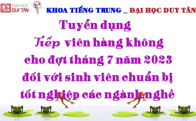 Tuyển dụng tiếp viên hàng không cho đợt tháng 7 năm 2023 đối với sinh viên chuẩn bị tốt nghiệp các ngành nghề