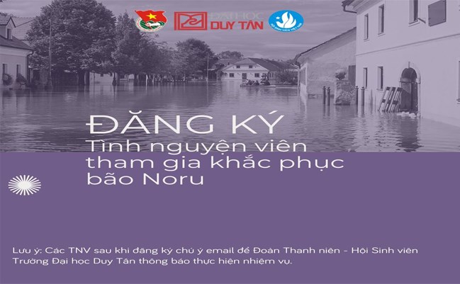 ĐĂNG KÝ TÌNH NGUYỆN VIÊN THAM GIA KHẮC PHỤC BÃO NORU