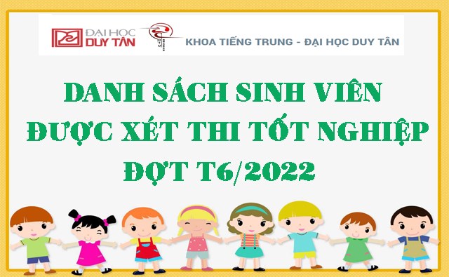 Danh sách Sinh viên được xét thi tốt nghiệp đợt tháng 06/2022