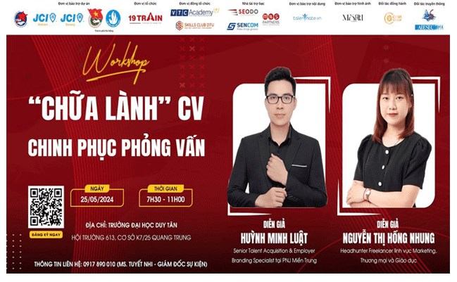 [HTTT] [19 TRAIN X SKILLS CLUB DTU ] WORKSHOP: "CHỮA LÀNH" CV - CHINH PHỤC PHỎNG VẤN