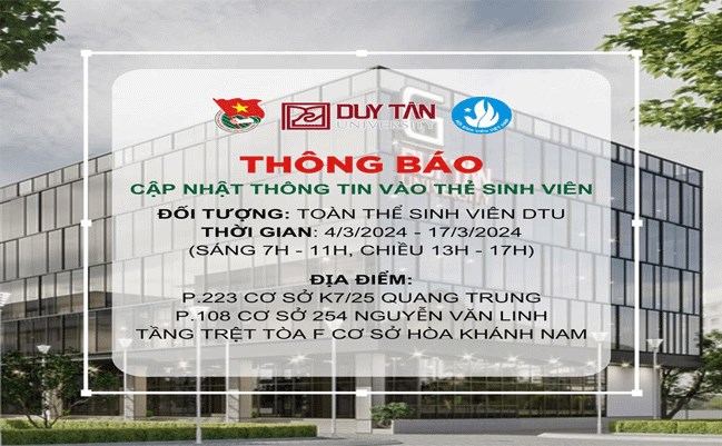 ❌❌❌THÔNG BÁO CẬP NHẬT THÔNG TIN VÀO THẺ SINH VIÊN (BẮT BUỘC)❌❌❌