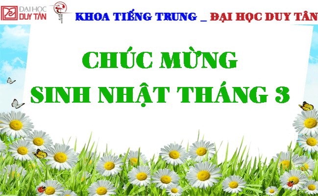 🎊CHÚC MỪNG SINH NHẬT THÁNG 3🎊