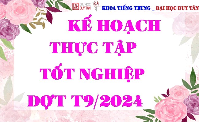 Kế hoạch thực tập tốt nghiệp tháng 09/2024