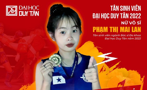 Cô gái giành huy chương vàng kickboxing toàn quốc trúng tuyển vào ĐH Duy Tân năm 2022