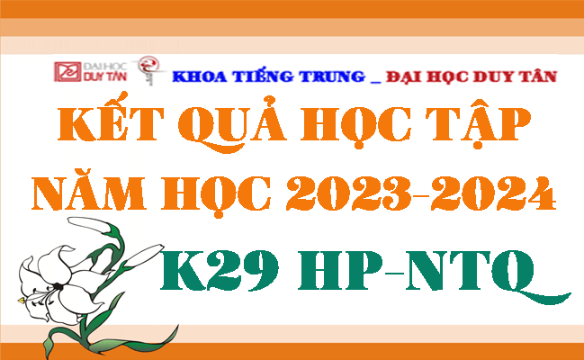 Kết quả học tập năm 2023-2024 K29HP-NTQ