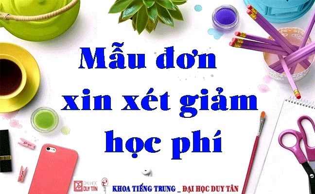 Mẫu đơn xin xét giảm học phí