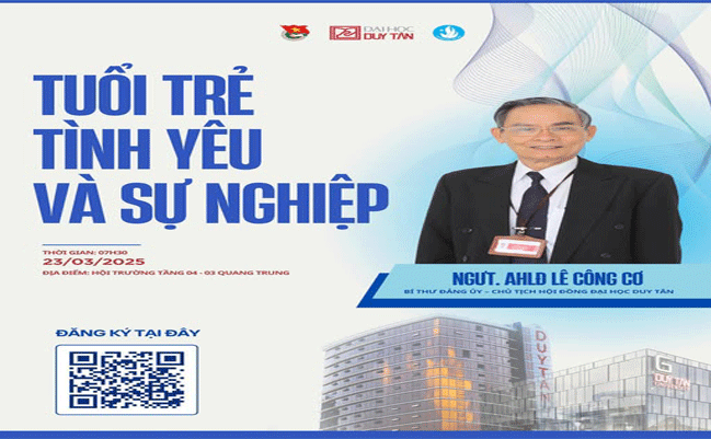 💙 TALKSHOW CÙNG NHÀ SÁNG LẬP ĐẠI HỌC DUY TÂN VỚI CHỦ ĐỀ “TUỔI TRẺ - TÌNH YÊU VÀ SỰ NGHIỆP”