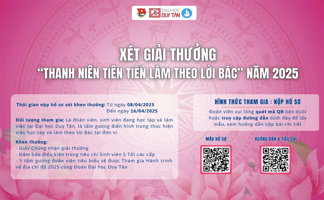🎖️ XÉT GIẢI THƯỞNG "THANH NIÊN TIÊN TIẾN LÀM THEO LỜI BÁC" NĂM 2025 🎖️
