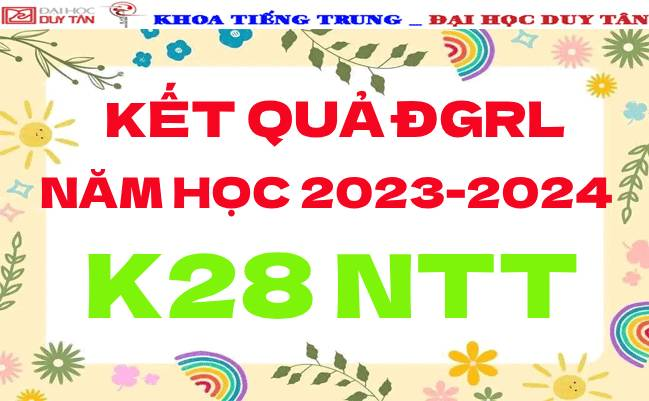 Kết quả ĐGRL K28NTT- NĂM HỌC: 2023-2024