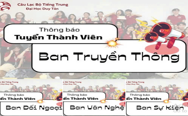[CÂU LẠC BỘ TIẾNG TRUNG – TUYỂN THÀNH VIÊN]