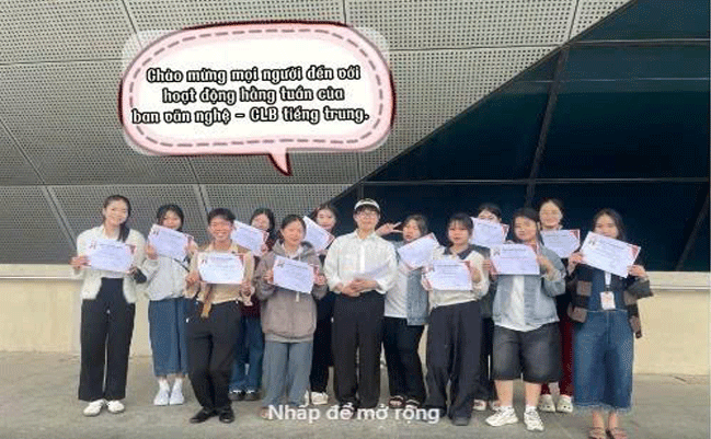🎶 HOẠT ĐỘNG HẰNG TUẦN – CLB TIẾNG TRUNG] ! 🎶