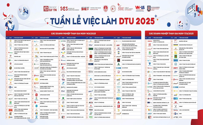 🎯🎯 TUẦN LỄ VIỆC LÀM DTU 2025 - HÀNG NGÀN CƠ HỘI VIỆC LÀM TRONG TẦM TAY