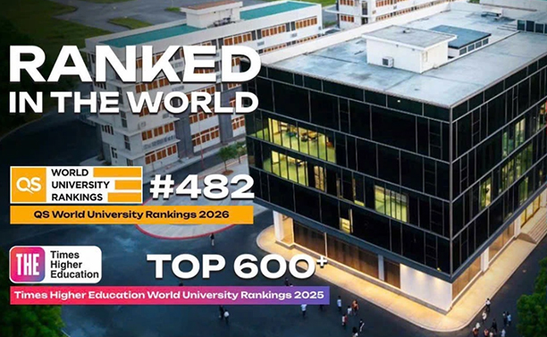 ĐH Duy Tân tiếp tục trong Top 500 thế giới trên Bảng QS World University Rankings 2026