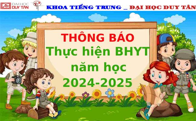 Thông báo về việc  thực hiện BHYT năm học 2024-2025