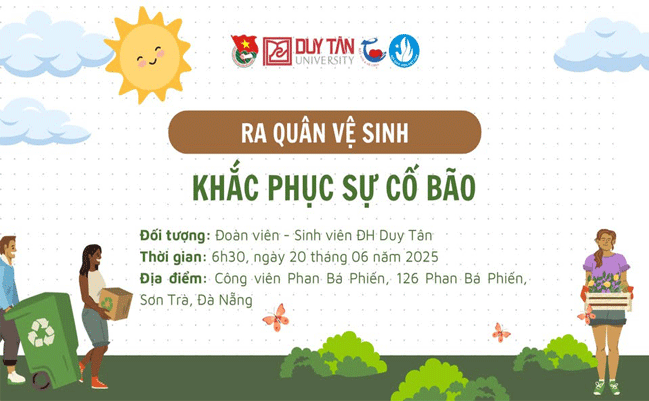 [ HTTT ] ☀️ Đăng ký tham gia buổi ra quân dọn vệ sinh ngày 20/06/2025☀️