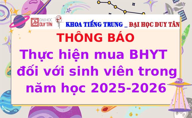 Thông báo thực hiện mua BHYT đối với sinh viên trong năm học 2025-2026