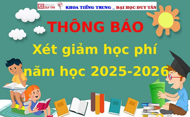 Thông báo xét giảm học phí năm học 2025-2026
