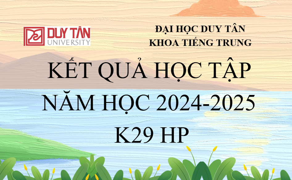 Kết quả học tập năm 2024-2025 K29 HP