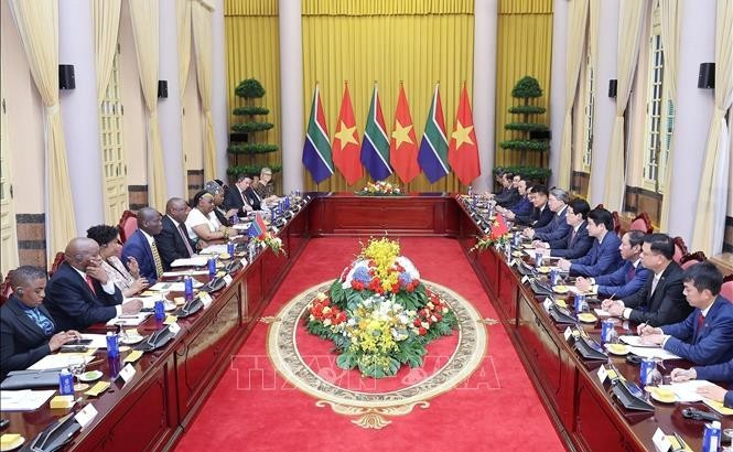 越南与南非发表联合声明 (MISS VIET ANH)