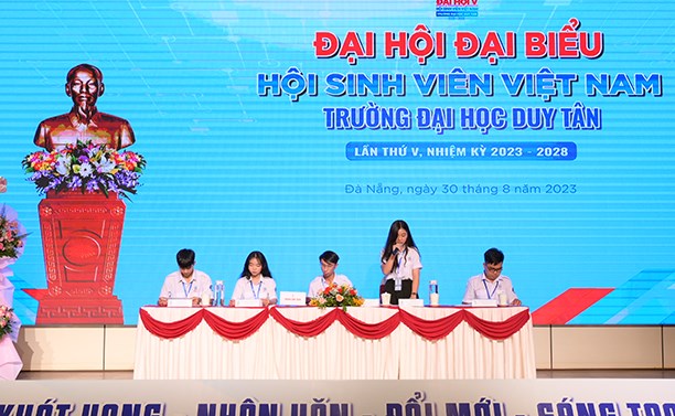 Đại hội Đại biểu Hội Sinh viên Việt Nam trường Đại học Duy Tân nhiệm kỳ 2023 - 2028