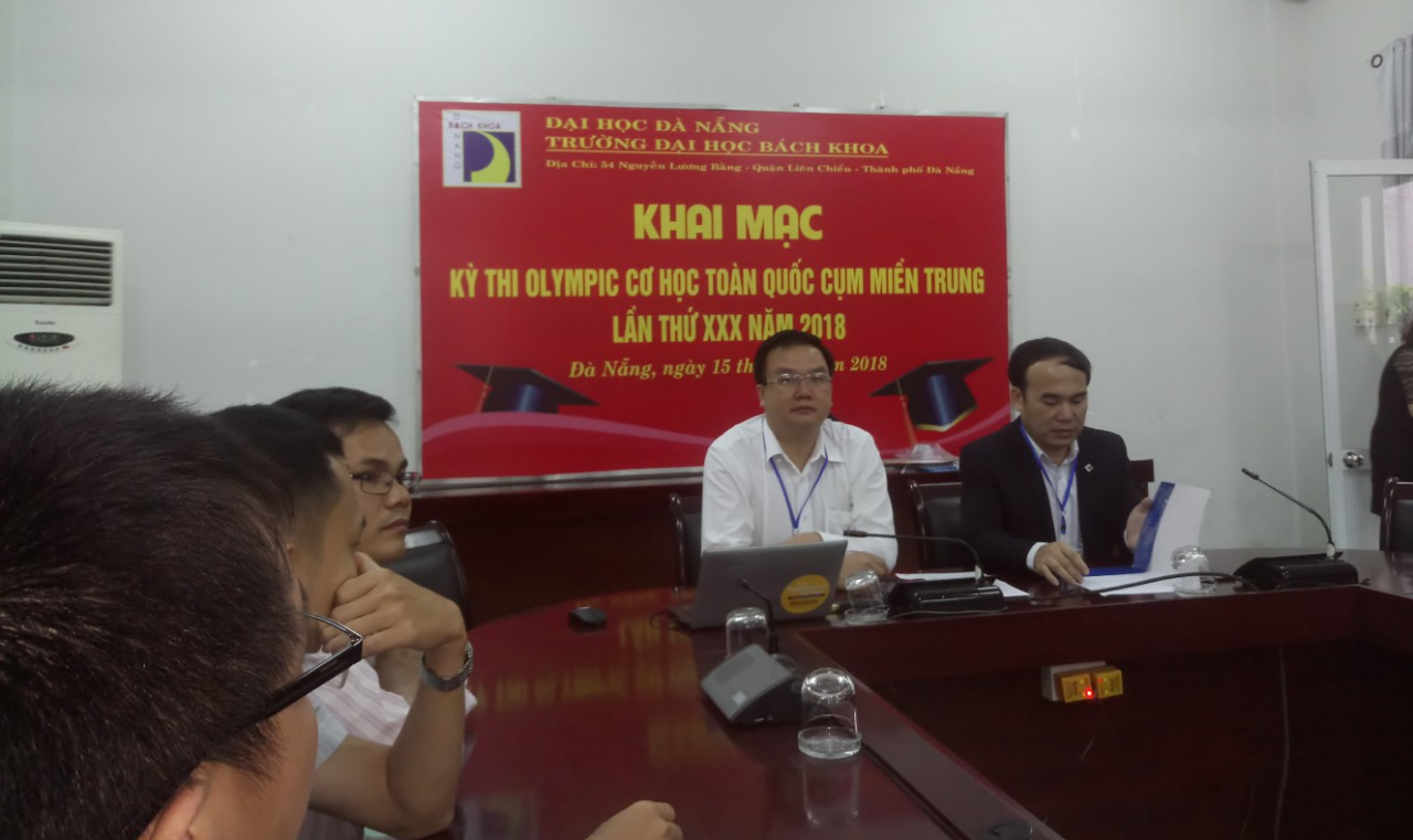 Kỳ thi Olympic cơ học toàn quốc 2018 cụm các trường miền Trung