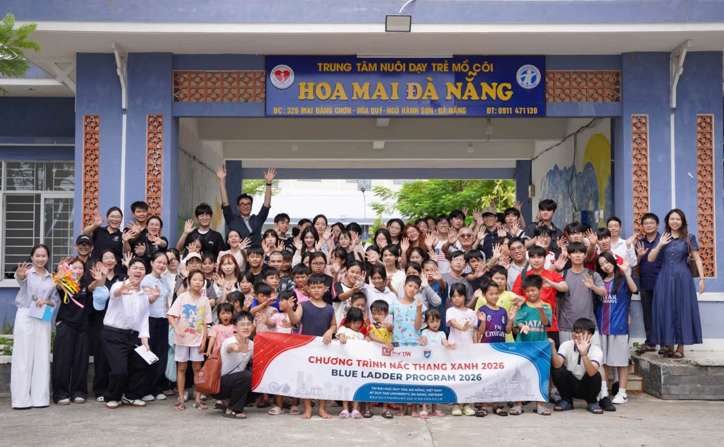 Blue Ladder 2026: Duy Tan University and Sun Moon University Students Spread Love at Hoa Mai Center