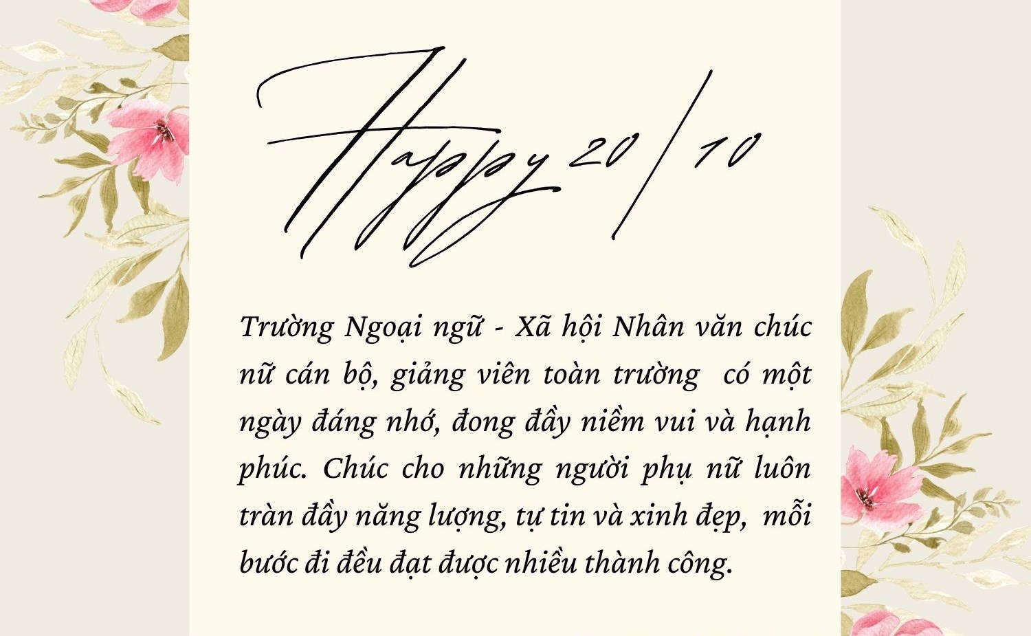 Chúc mừng ngày 20/10