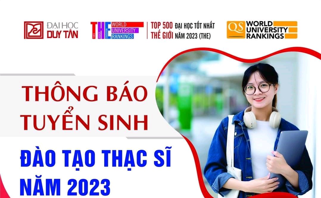 Thông báo tuyển sinh đào tạo Thạc sĩ 2023