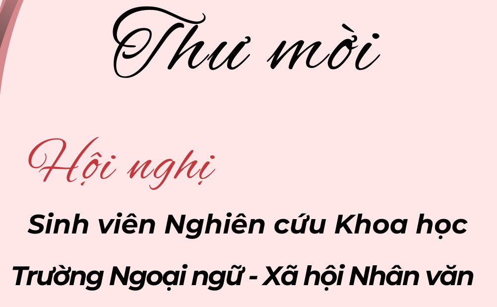 Thư mời tham dự Hội nghị SV NCKH 2024