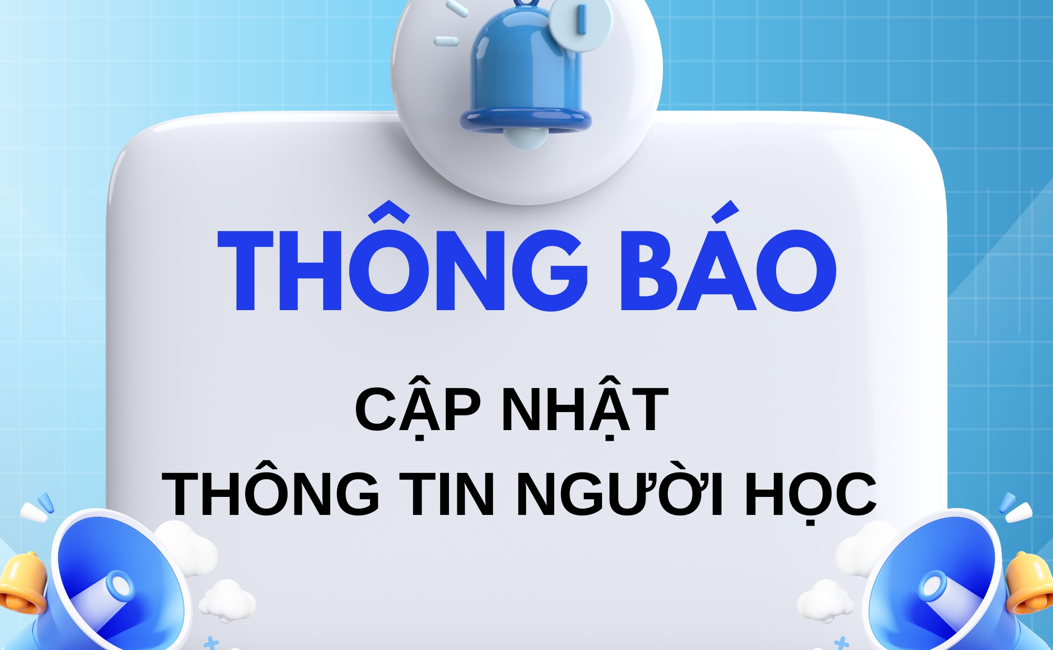 Thông báo cập nhật thông tin người học