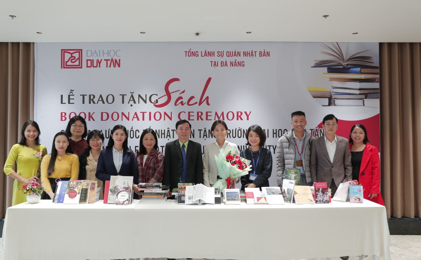 Book donation ceremony from Japan International Exchange Fund to Duy Tan University