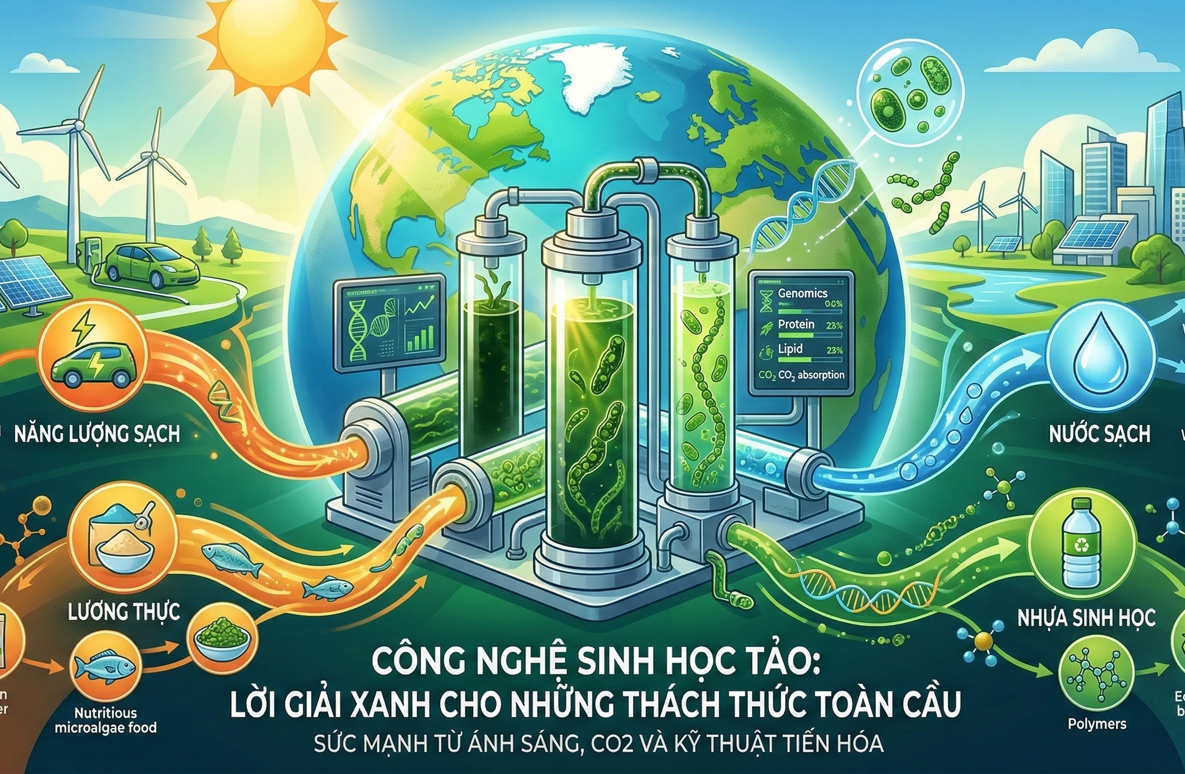 Chiến lược "Huấn luyện" Siêu Tảo: Từ Tiến hóa Tự nhiên đến Công nghệ Thương mại