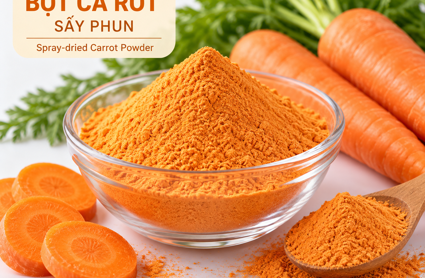 QUY TRÌNH SẢN XUẤT BỘT CÀ RỐT BẰNG CÔNG NGHỆ SẤY PHUN