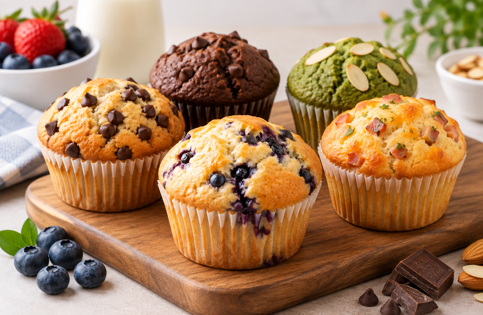 GIỚI THIỆU VỀ NGUYÊN LIỆU SỬ DỤNG TRONG SẢN XUẤT BÁNH MUFFIN