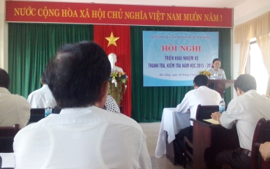 Đại học Duy Tân tham dự Hội nghị triển khai công tác thanh tra năm học 2015 - 2016