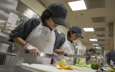 Hospitality management instructors train visiting Vietnamese faculty