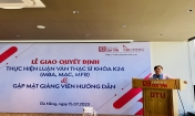 Lễ giao quyết định và gặp mặt Giảng viên hướng dẫn của Trường đào tạo Kinh tế