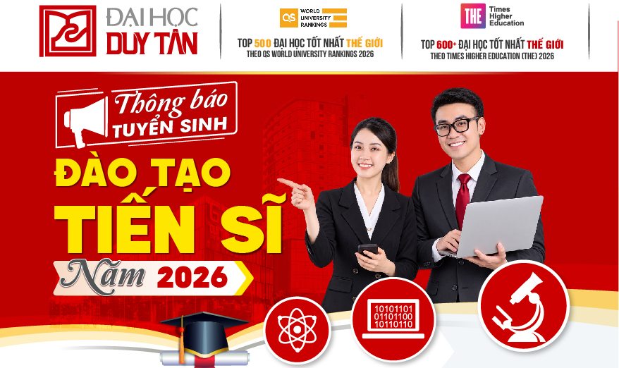 THÔNG BÁO TUYỂN SINH ĐÀO TẠO TRÌNH ĐỘ TIẾN SĨ ĐỢT 2 NĂM 2026