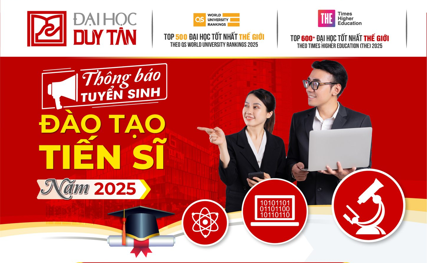 Tuyển sinh đào tạo trình độ Tiến Sĩ đợt 2 năm 2025