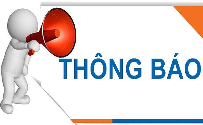 Thông báo quy định các loại hình đồ án