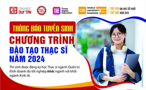 Thông báo tuyển sinh đào tạo trình độ Thạc sĩ đợt tháng 12 năm 2024