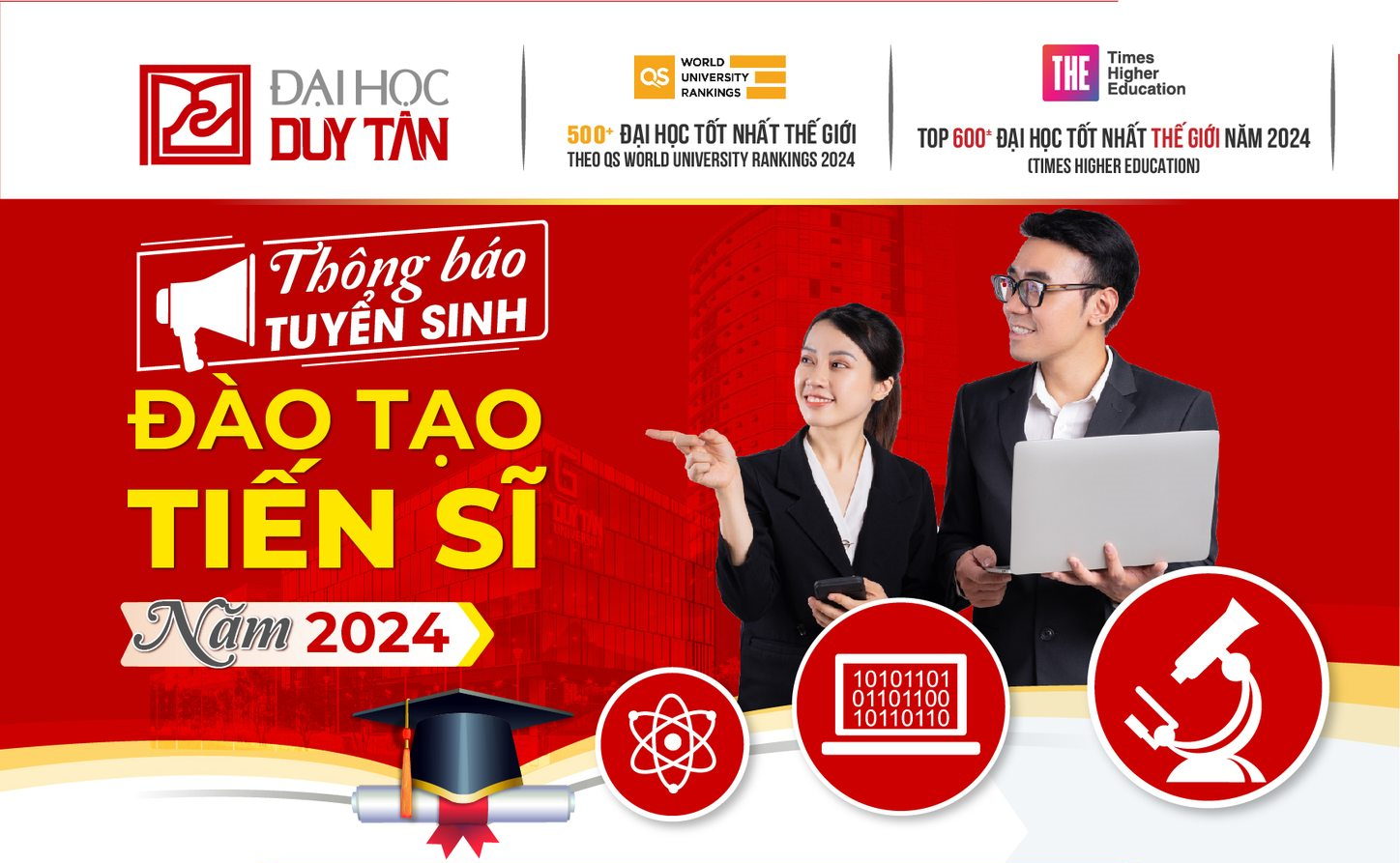 Thông báo tuyển sinh đào tạo trình độ Tiến sĩ đợt tháng 12 năm 2024