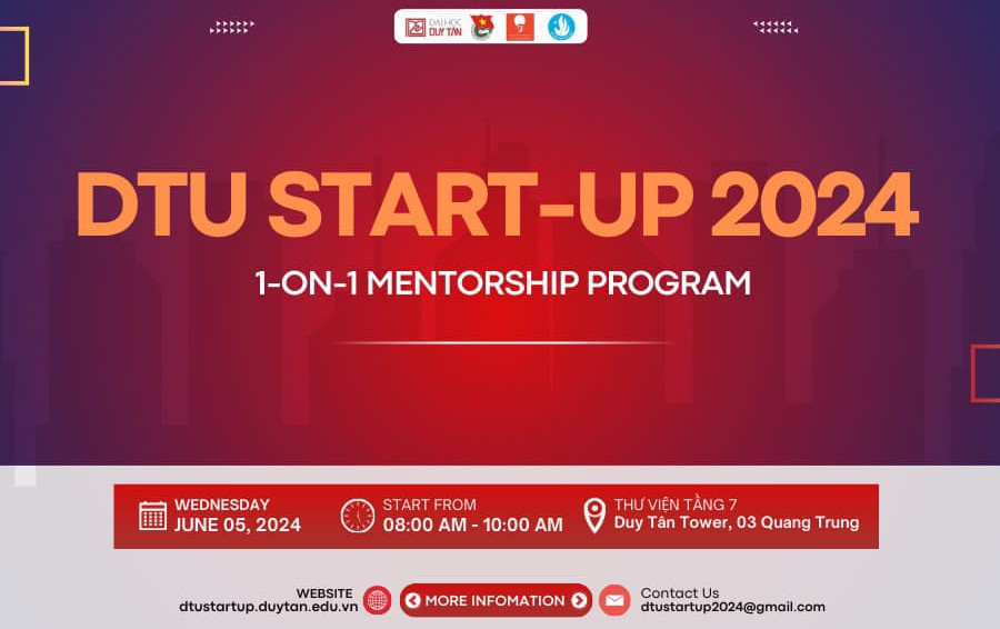 One-on-One Mentoring Program for the Top 10 Startup Projects Entering the Finals of DTU Start-Up 2024