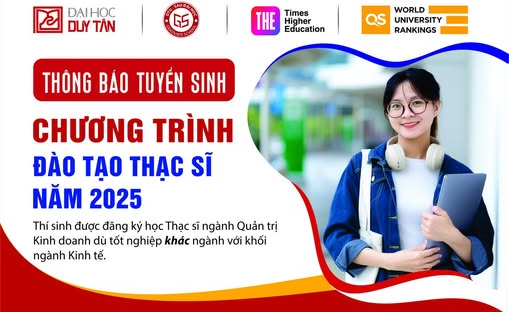 TUYỂN SINH TRÌNH ĐỘ ĐÀO TẠO THẠC SĨ ĐỢT 1 NĂM 2025