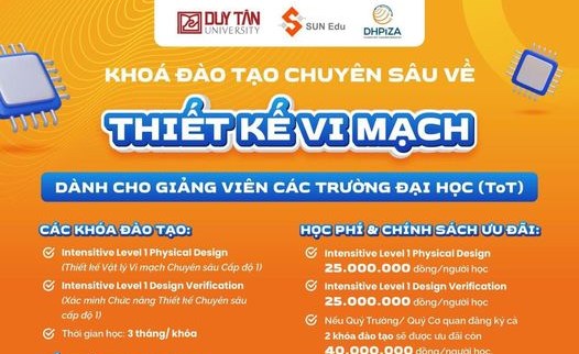 Tuyển sinh khóa đào tạo chuyên sâu về Thiết kế vi mạch dành cho Sinh viên - Cơ hội được nhận học bổng toàn phần du học Thạc sĩ tại Hàn Quốc.