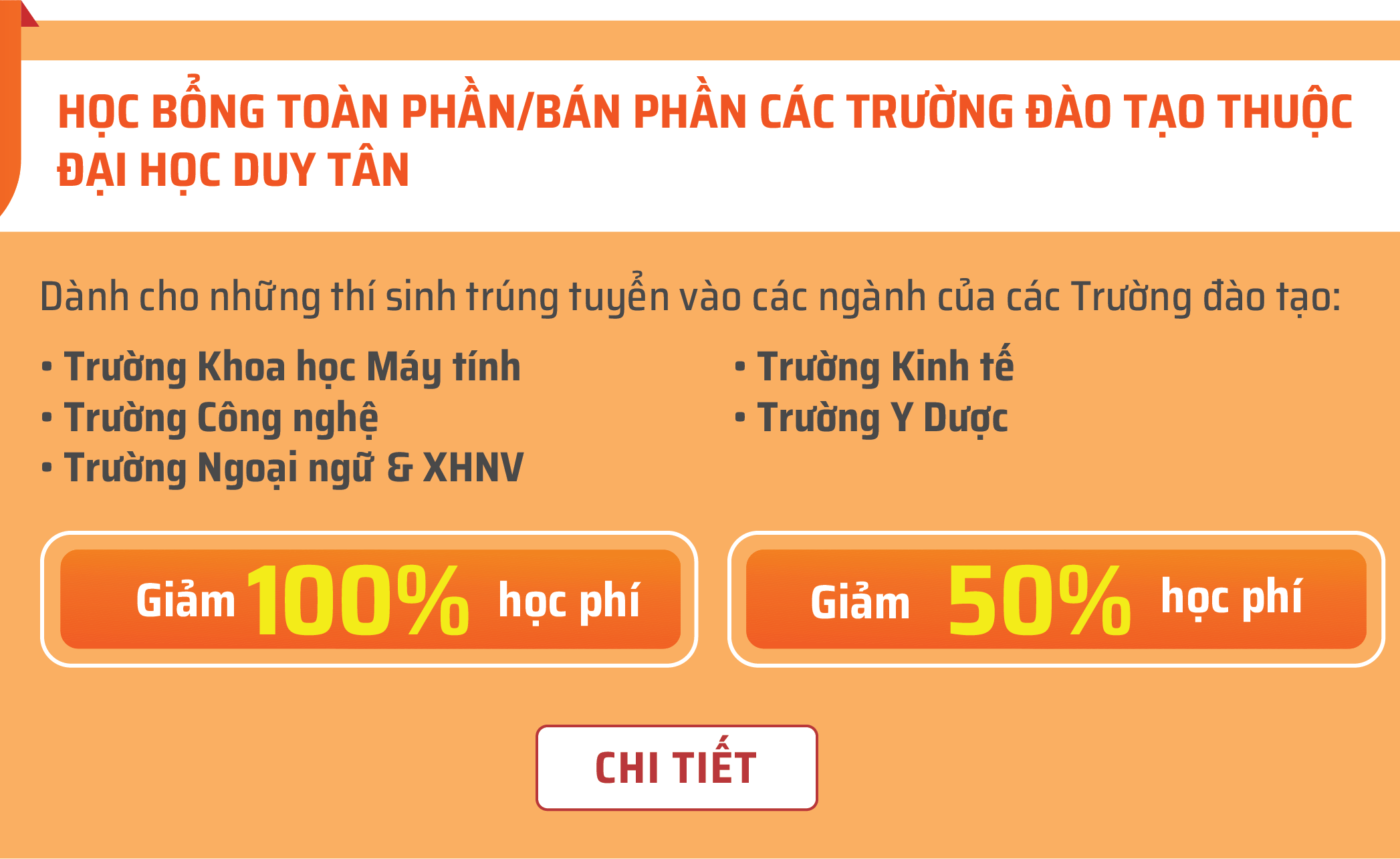 Học bổng Đại học Duy Tân năm 2024