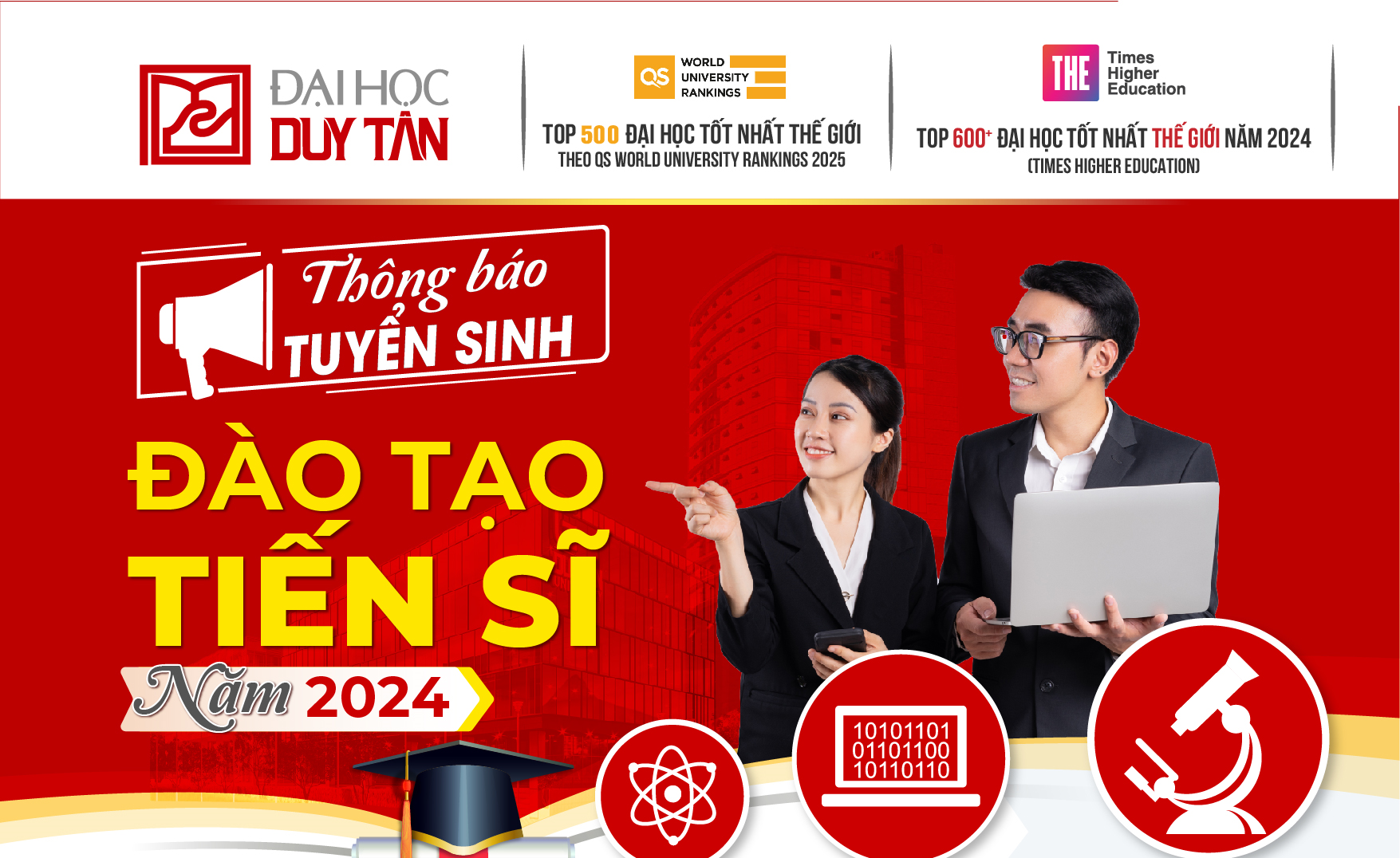 Thông báo tuyển sinh Tiến sĩ – đợt tháng 12 năm 2024